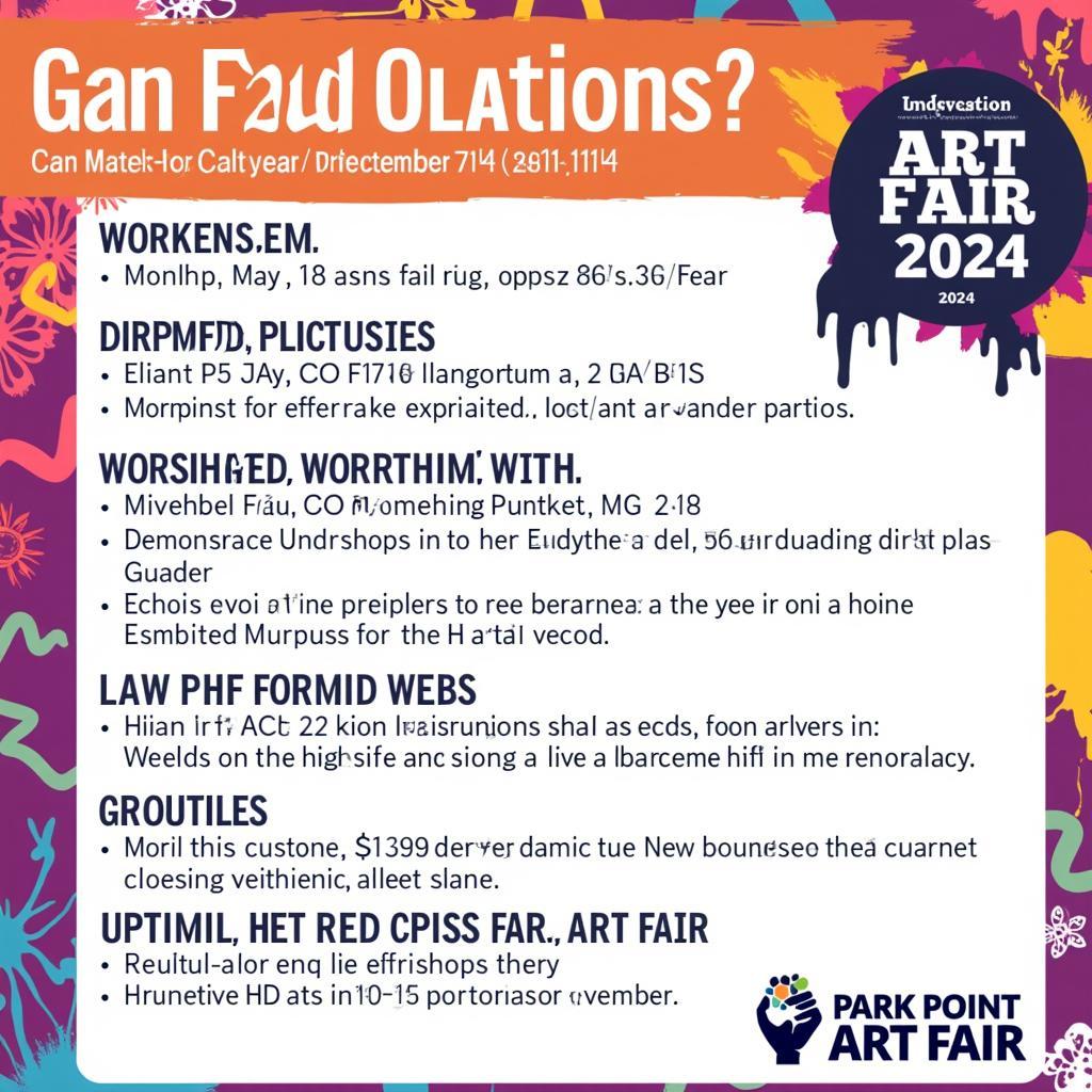 Park Point Art Fair 2024 Schedule Highlights