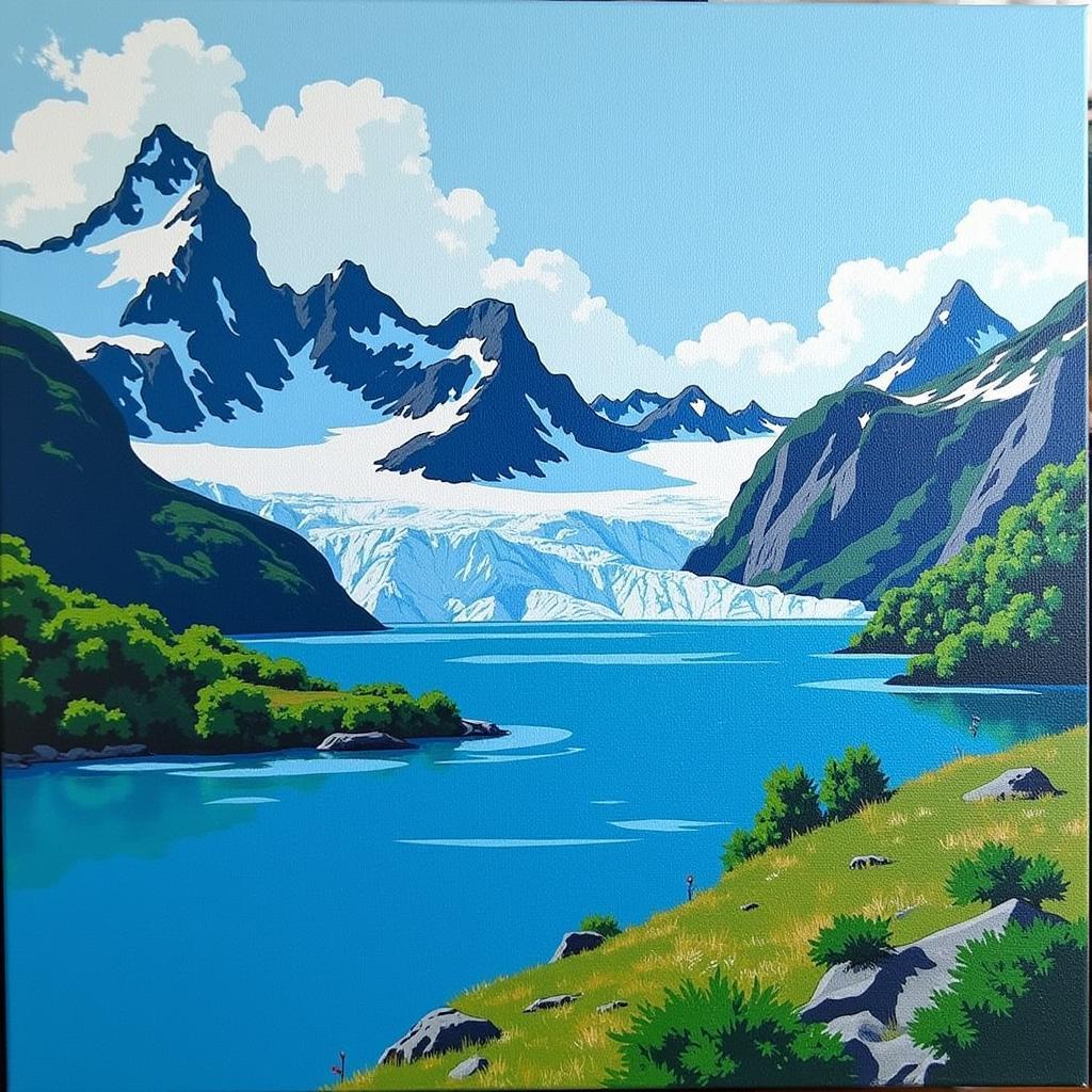 Patagonia Inspired Mountain Art