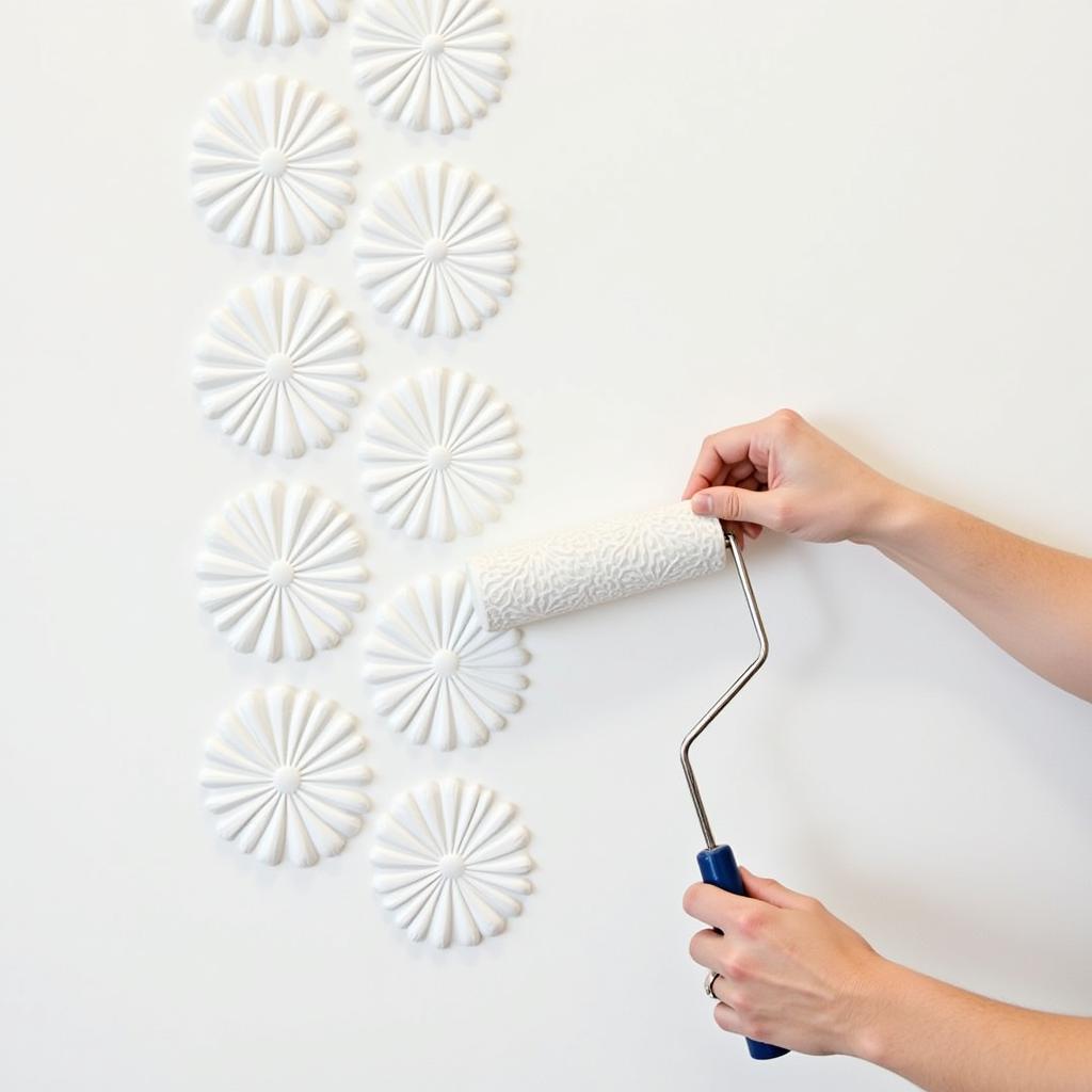 Patterned Art Roller for Wall Decor