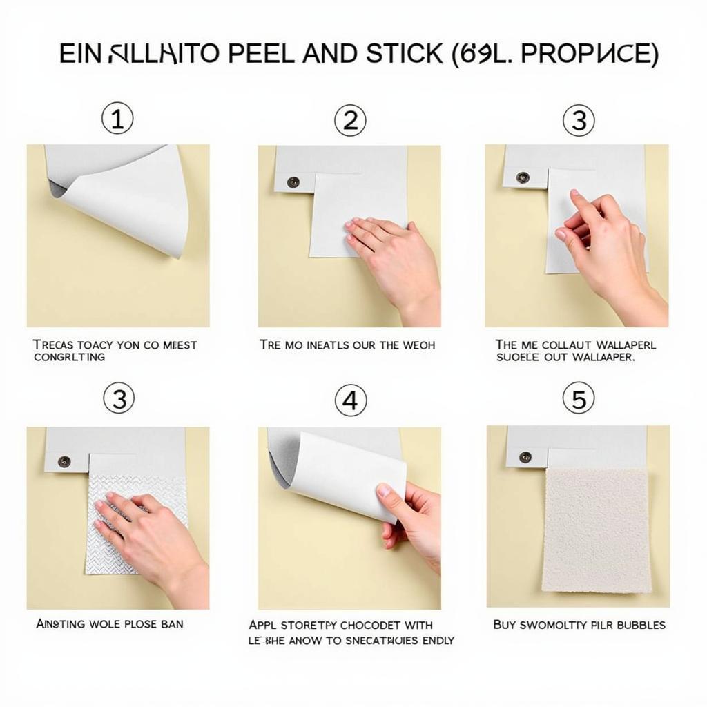 Step-by-step installation guide for peel and stick wallpaper