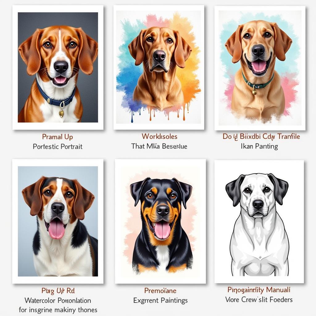 Personalized Dog Art Styles: A Variety of Options