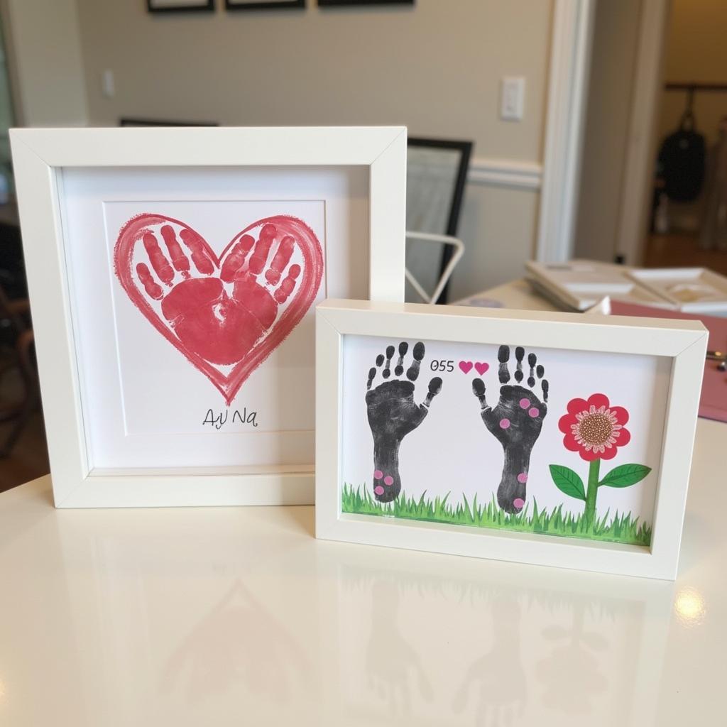 Personalized Handprint and Footprint Keepsakes