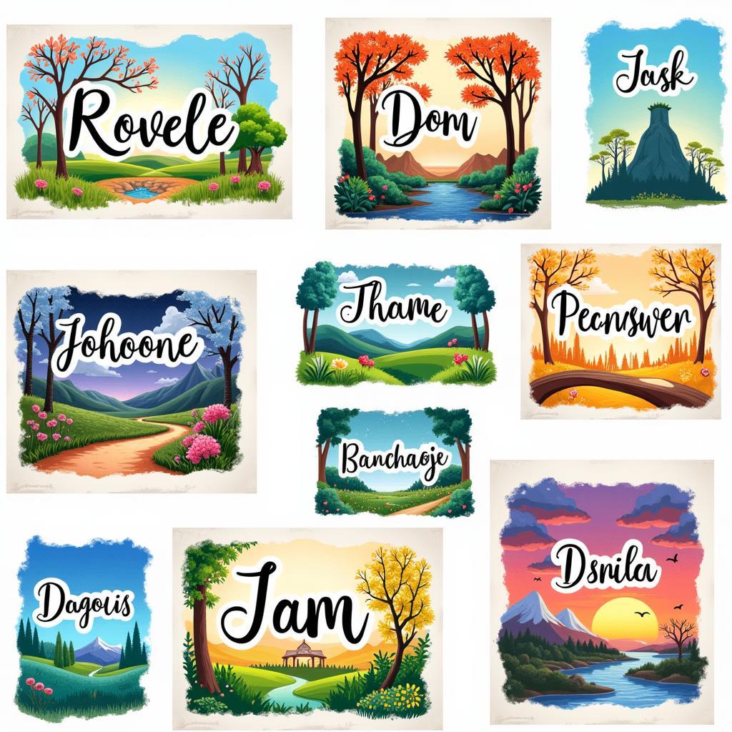 Examples of Personalized Name Picture Art