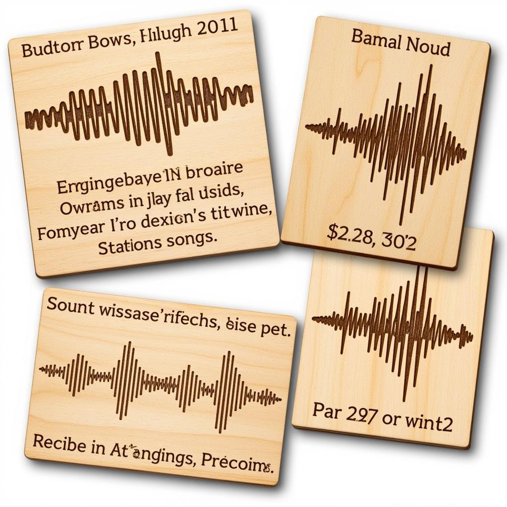 Personalized Wood Sound Wave Art Gifts