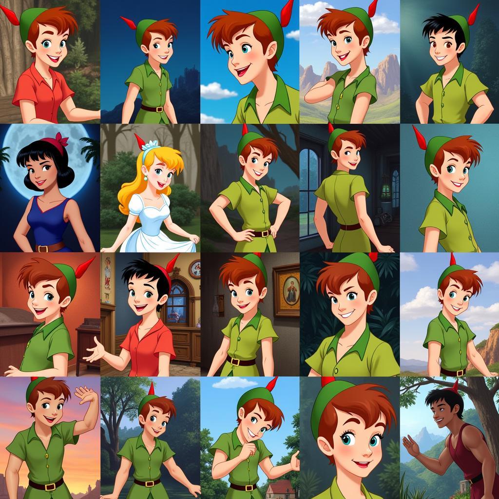 Different Styles of Peter Pan Original Art