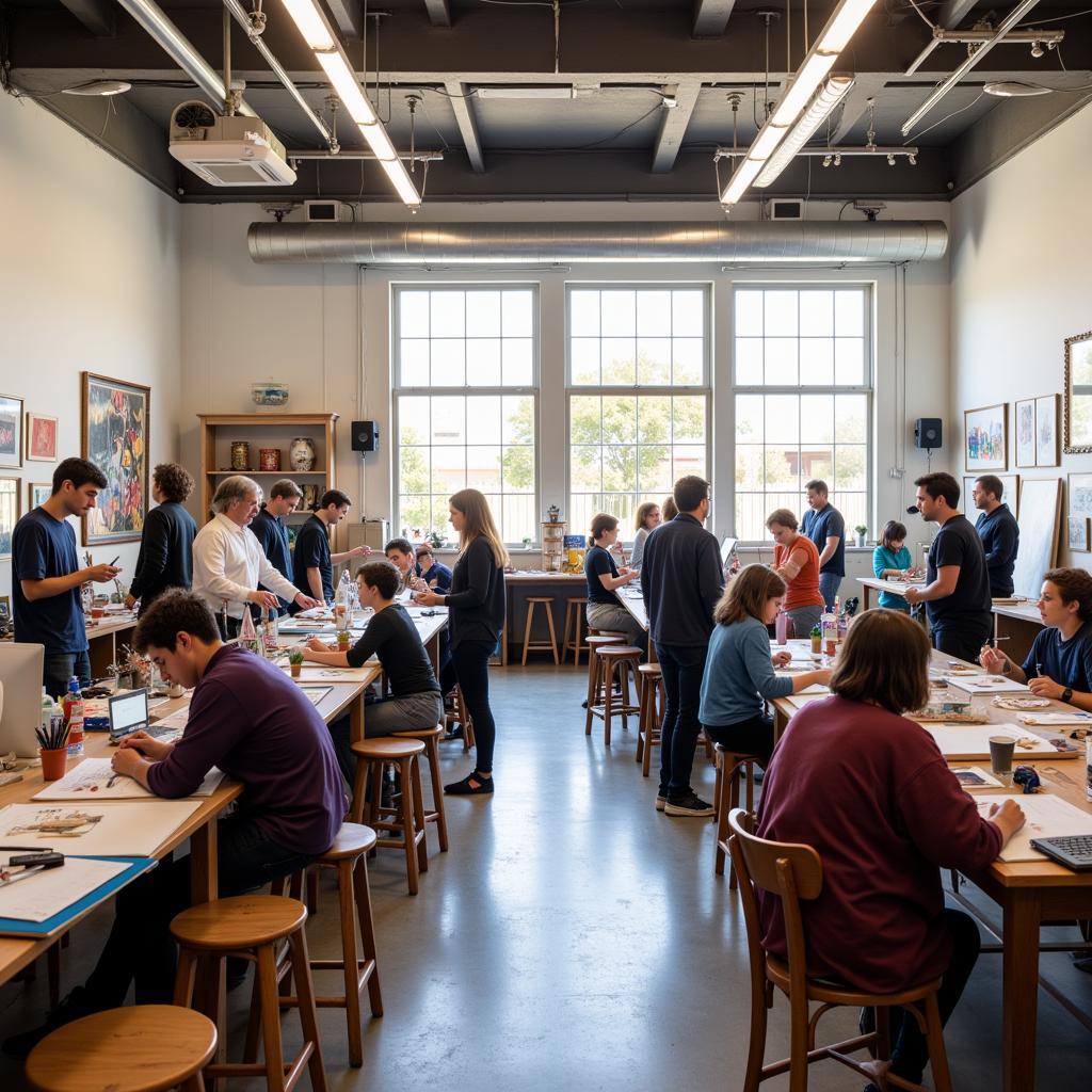 Thriving Art Community in a Phoenix Studio