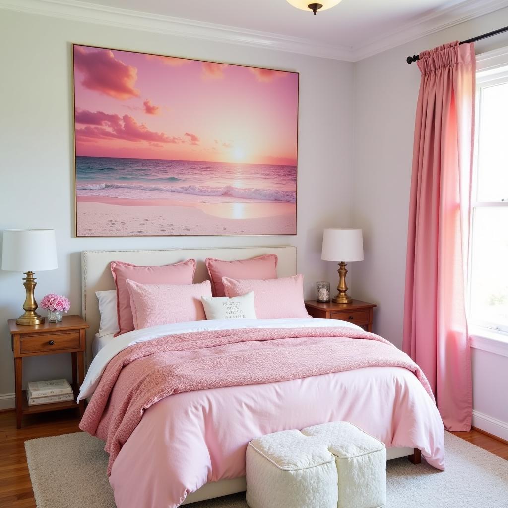 Pink Beach Themed Room