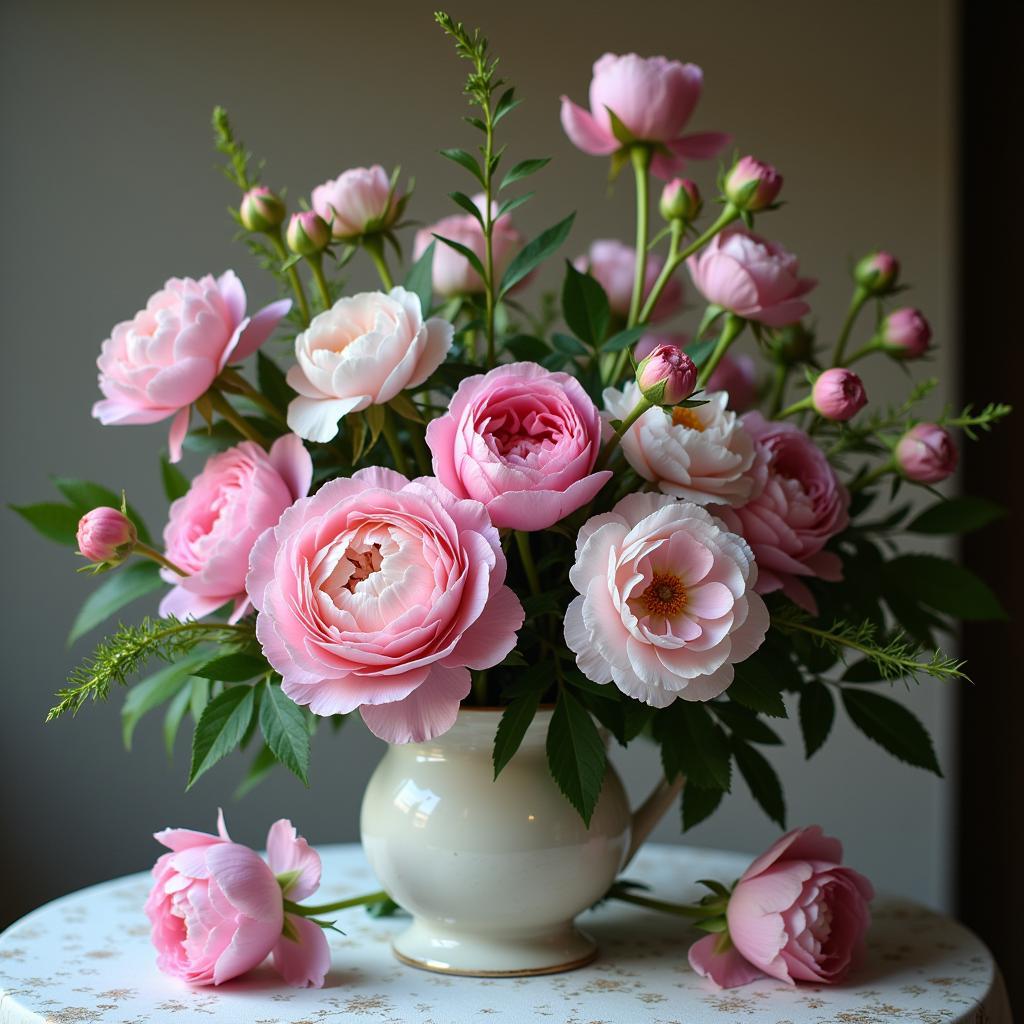 Pink Floral Still Life Photography