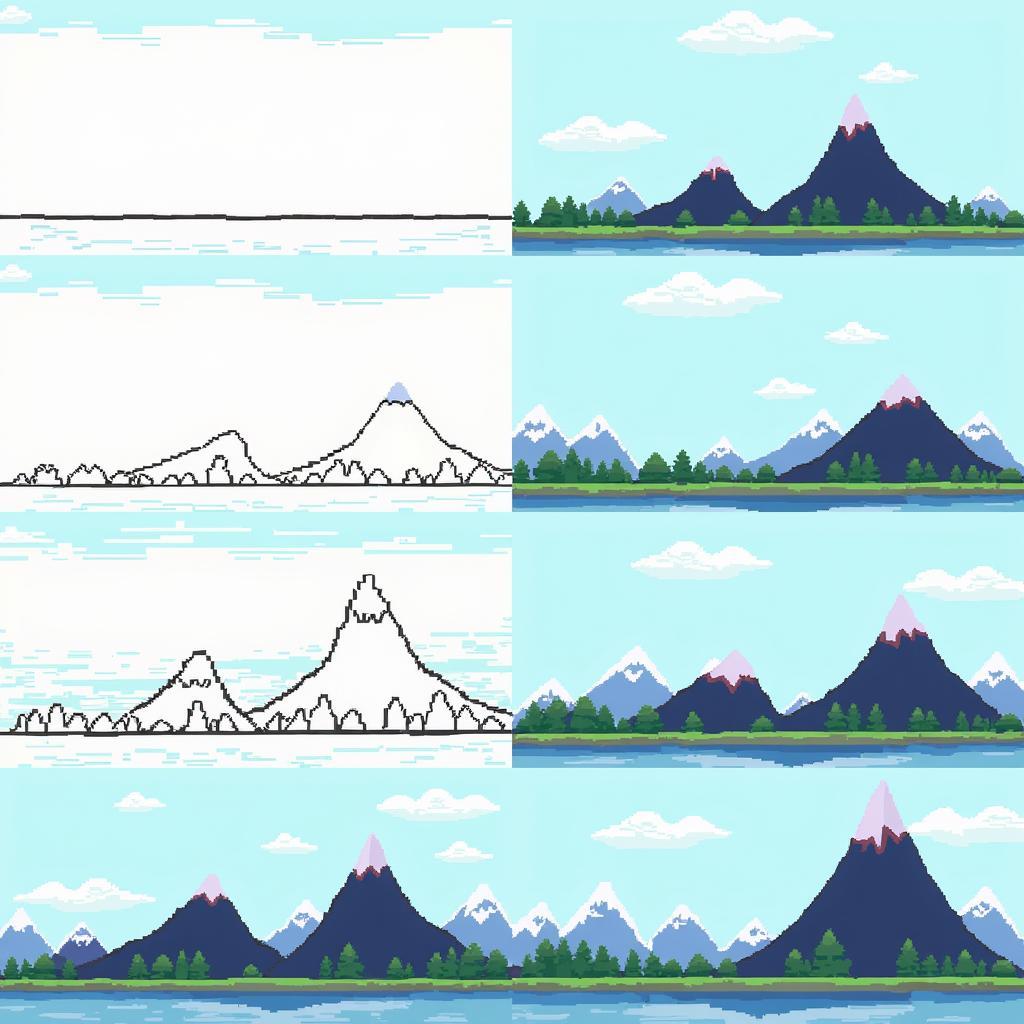 Creating a Pixel Art NES Landscape