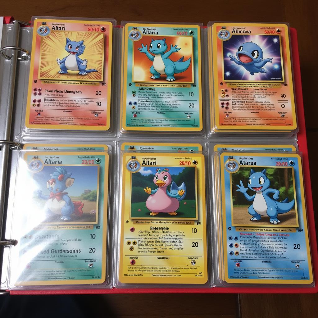 Pokemon Card Collection Featuring Altaria Full Art EX