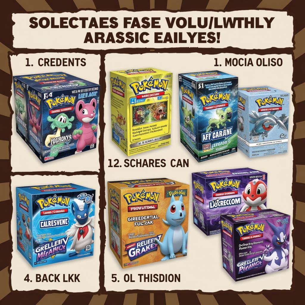 Pokémon TCG Booster Packs and Promotional Boxes