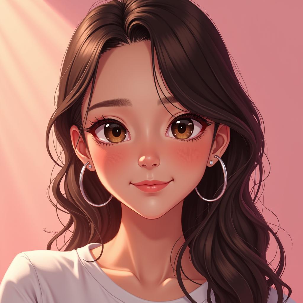 AI-Generated Portrait of Pokimane