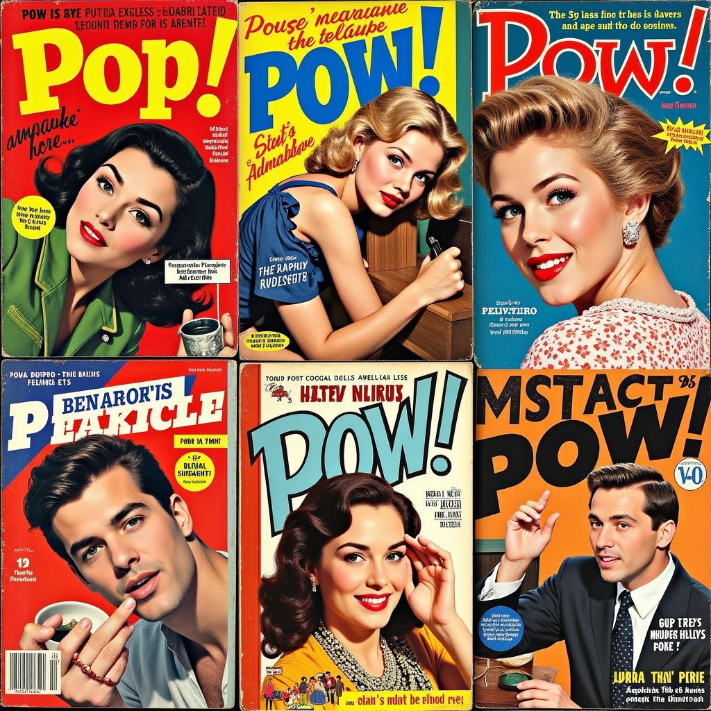 Vintage Pop Art Magazine Covers