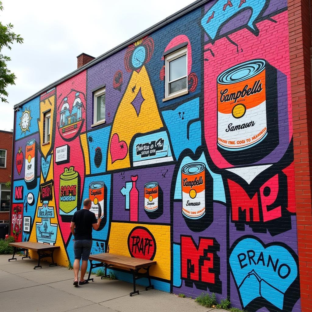 Pop Art Street Mural