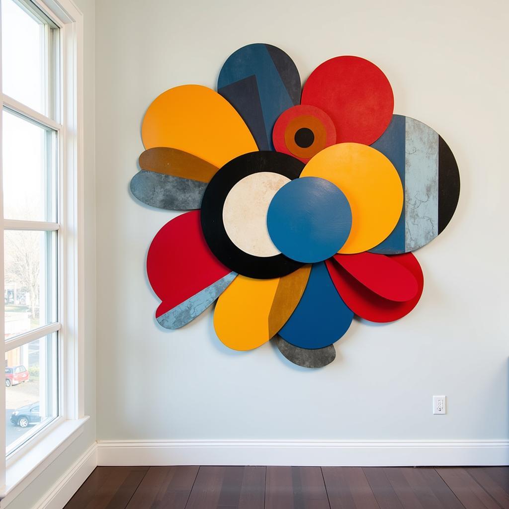 Pop Art Wall Sculpture: Abstract Design