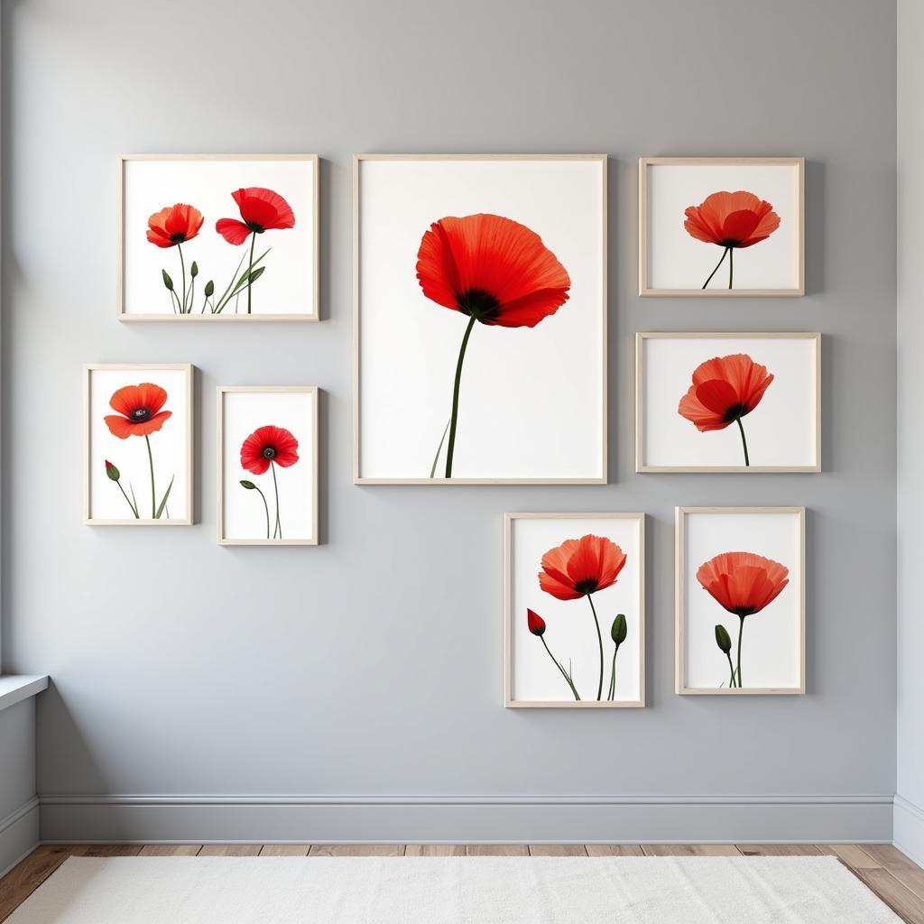 Poppy Canvas Print Gallery Wall