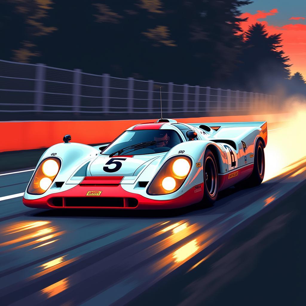 Porsche 917 Le Mans Poster Art