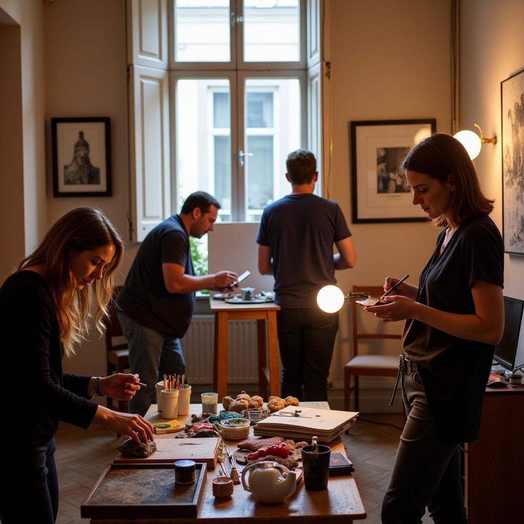 Prague Hidden Art Boutique Residence Artist Workshop