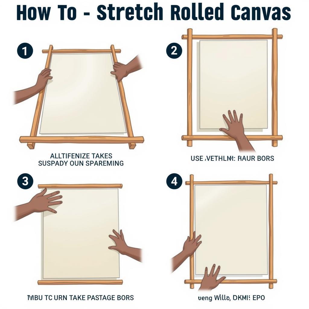 Preparing Rolled Canvas