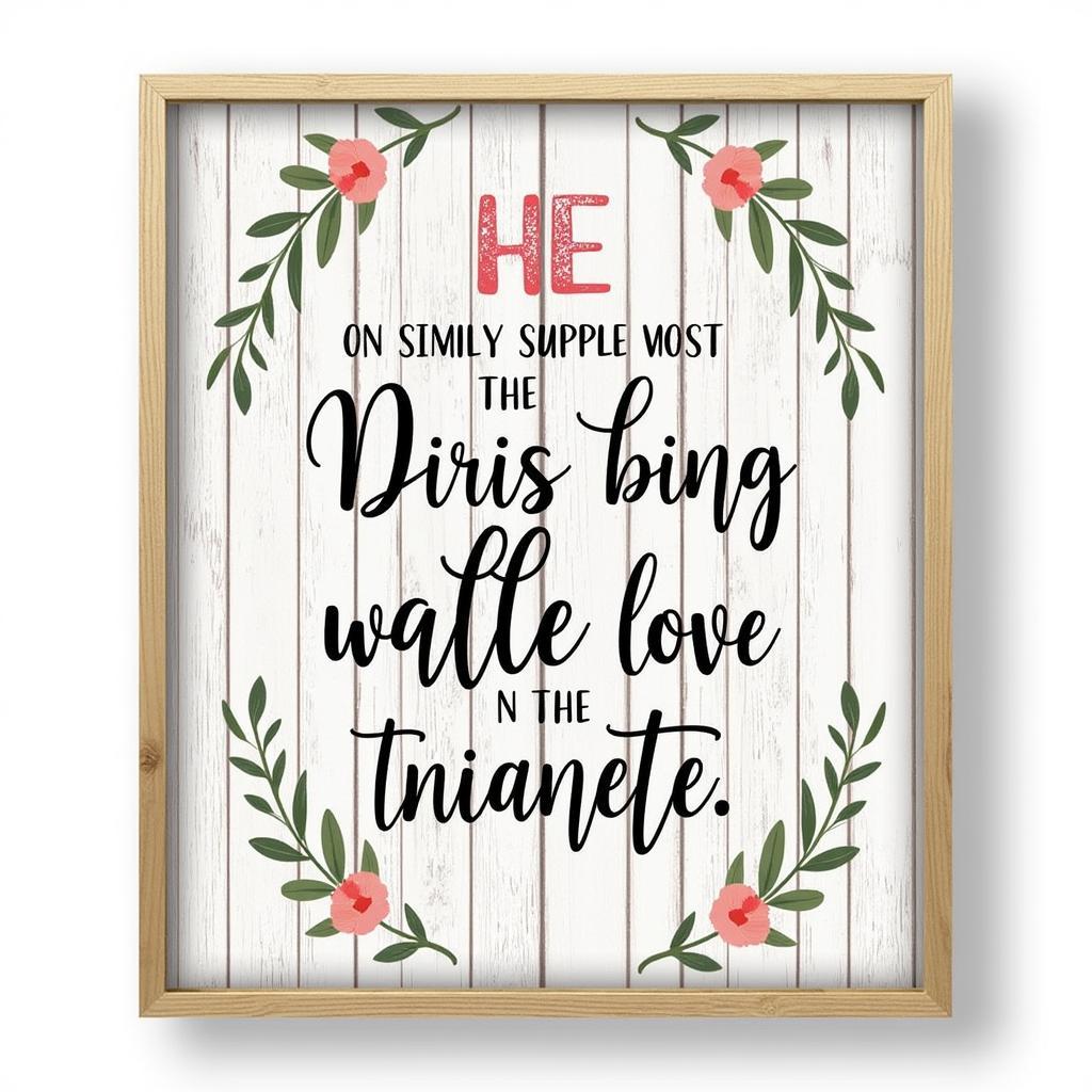 Printable Bible Verse Wall Art in Rustic Style