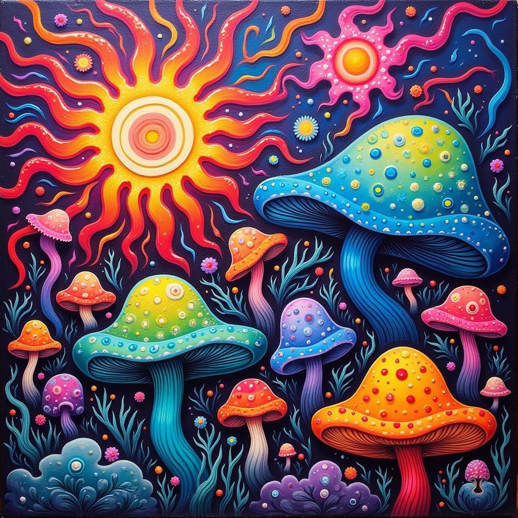 Psilocybin Art: Vibrant Colors and Intricate Patterns