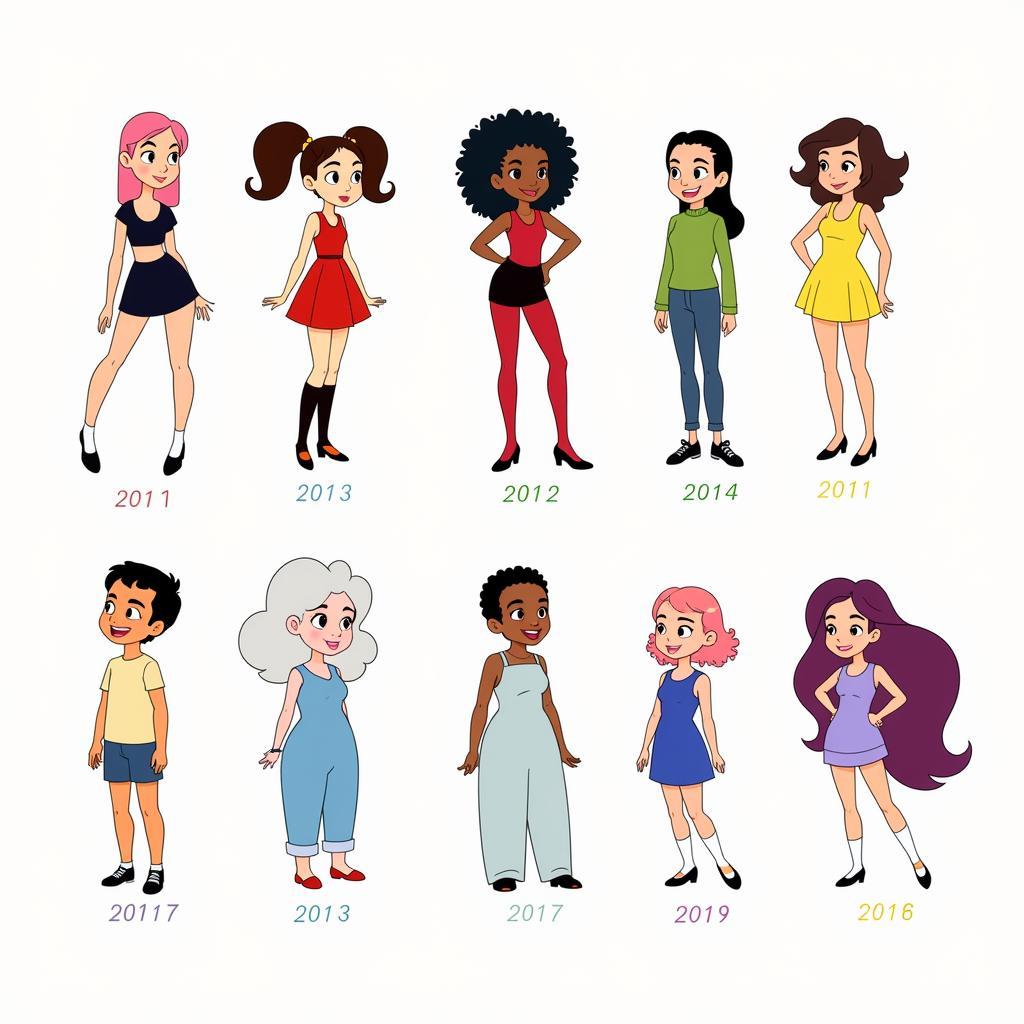 Rebecca Sugar's Steven Universe Character Design Evolution