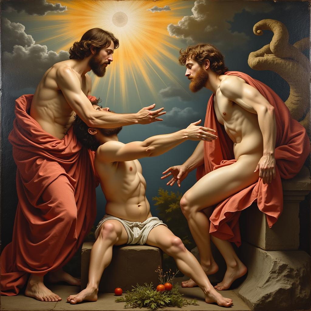 Renaissance Bible Painting: The Creation of Adam