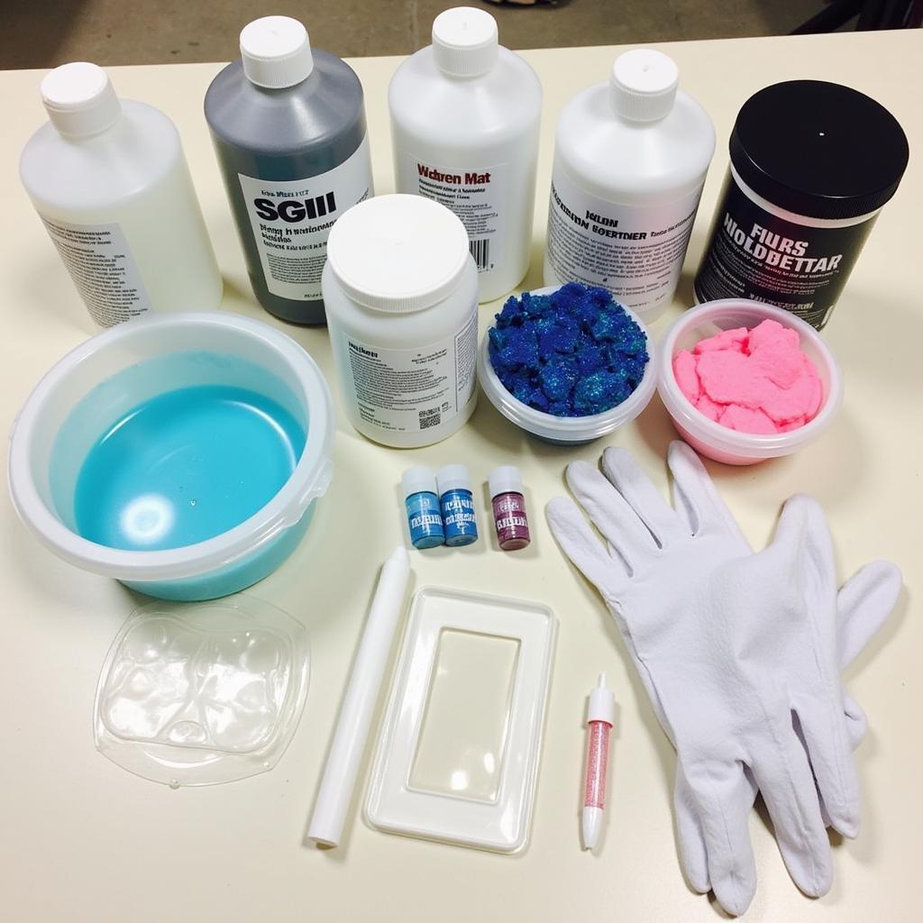 Essential components of a resin art kit