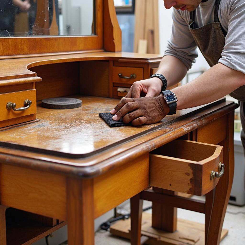 Restoring an Art Deco Dressing Table