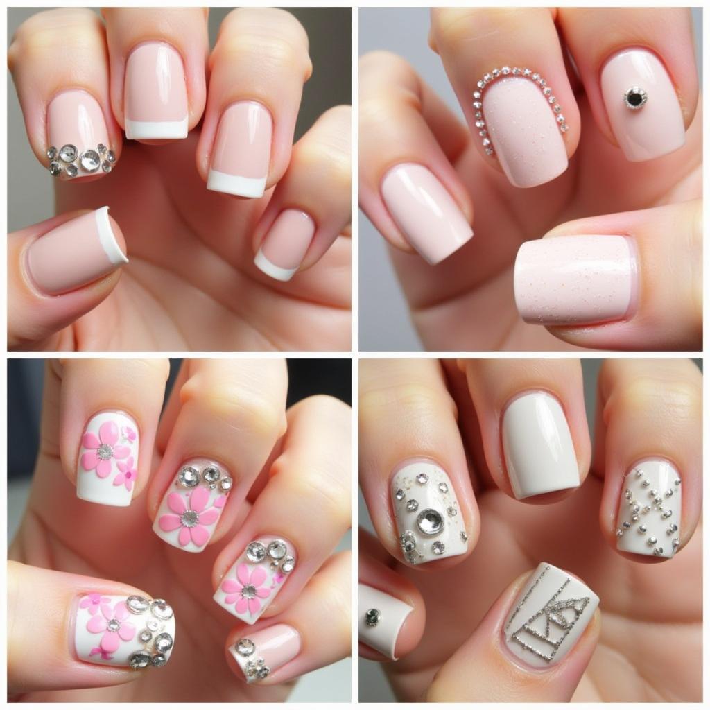 Inspiring Rhinestone Nail Art Designs