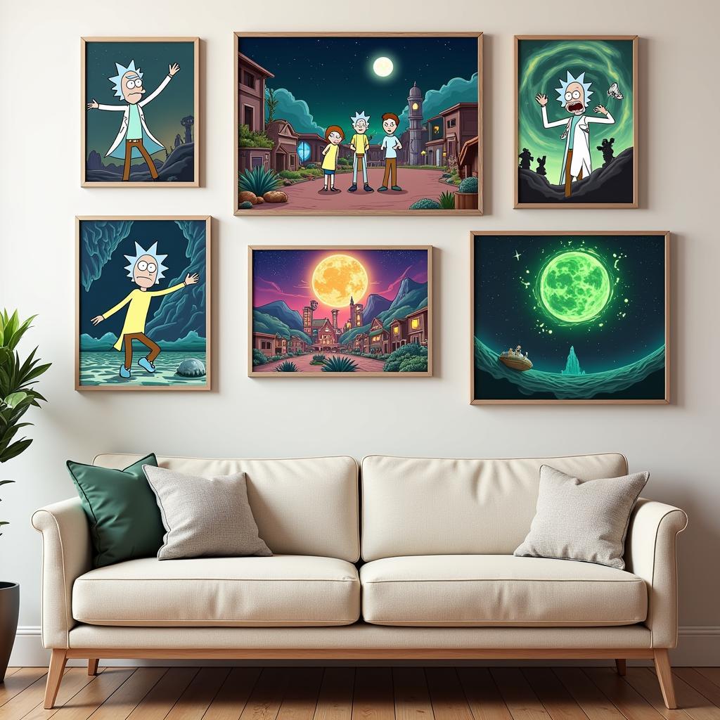 Rick and Morty Canvas Prints: A Dimensional Leap for Your Walls