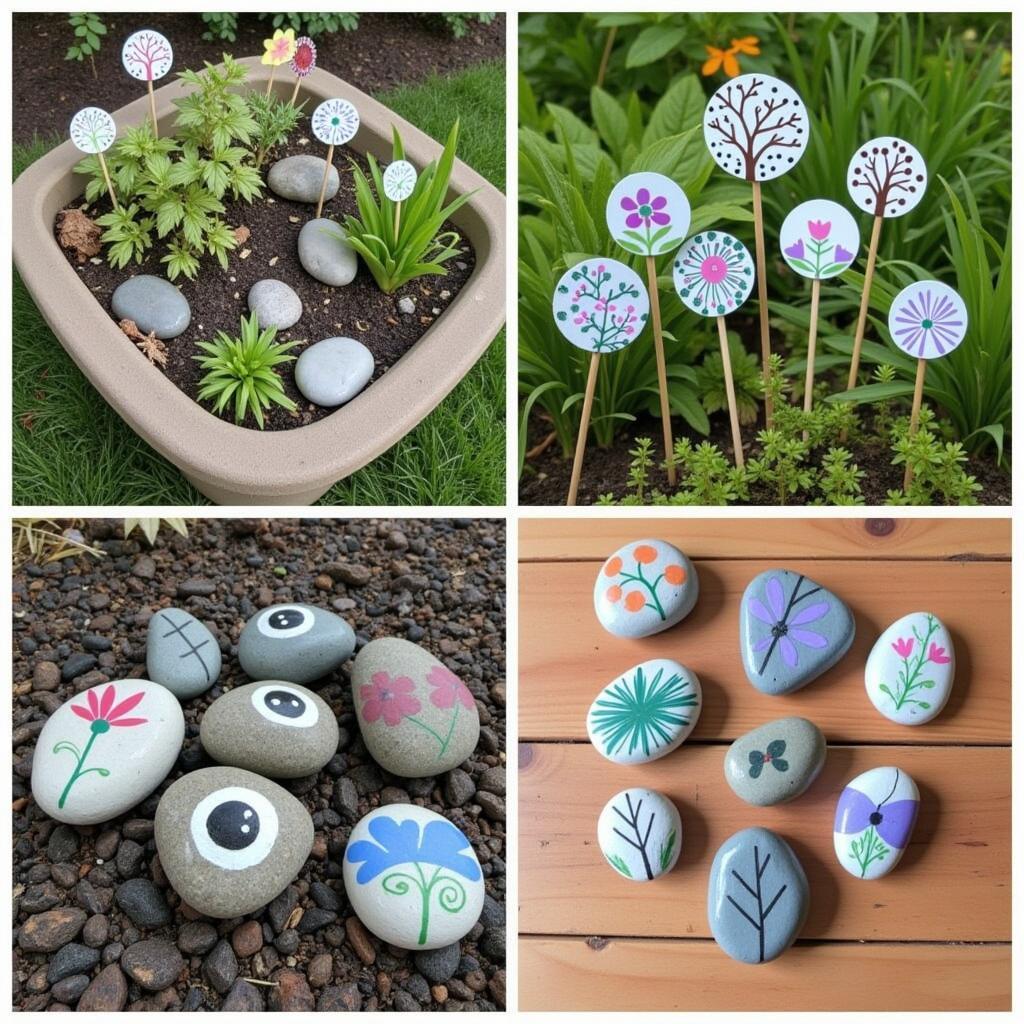 Creative Rock Art Display Ideas: Rock Gardens, Plant Markers, and Story Stones