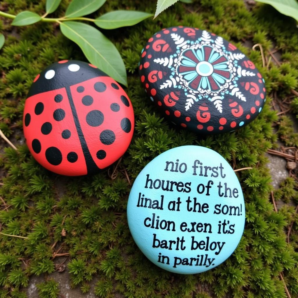 Beginner Rock Painting Ideas: Ladybugs, Mandalas, and Inspirational Messages