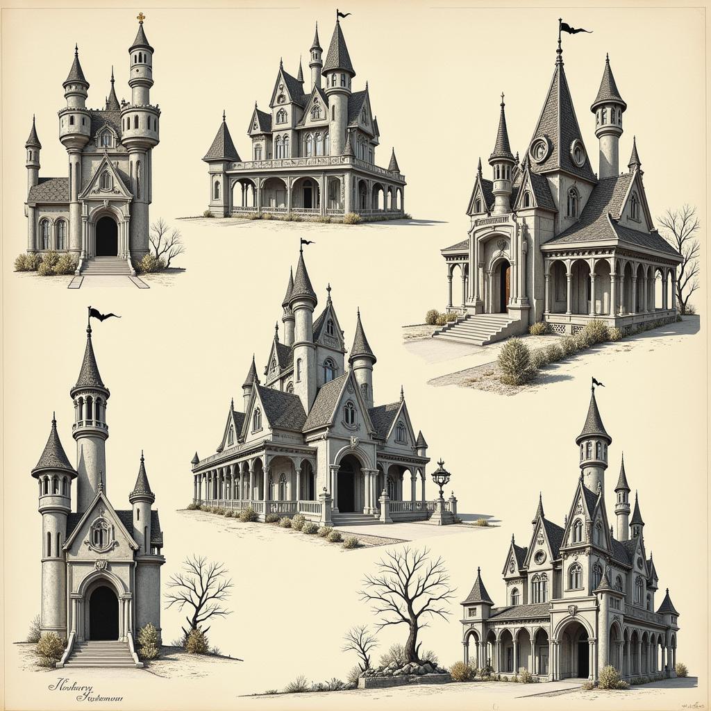 Rolly Crump's Haunted Mansion Concept Art