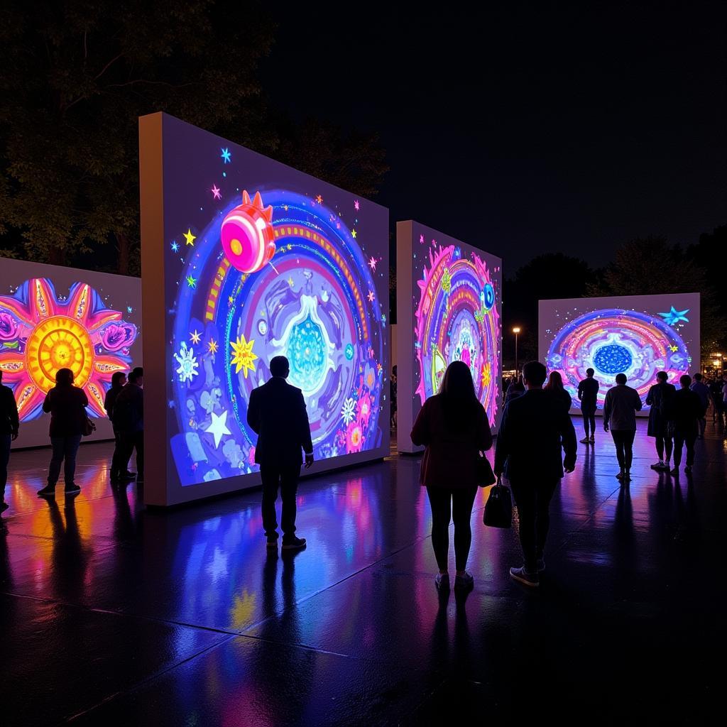 Digital Art Installation at Ross Park Art Fair