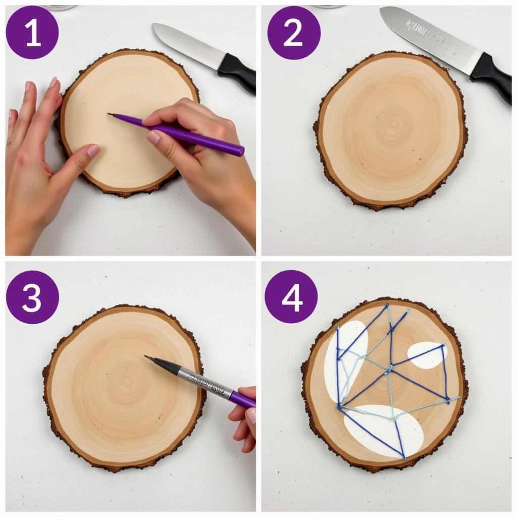 DIY Round Wood Wall Art