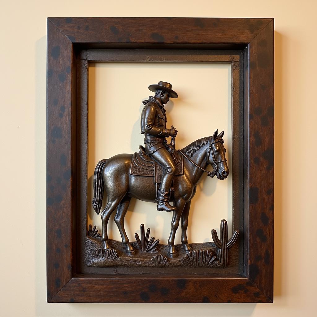 Rustic Antique Metal Western Wall Art