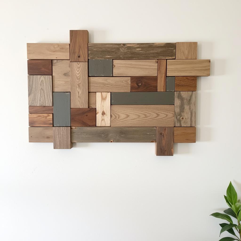 Rustic Salvaged Wood Wall Art Design