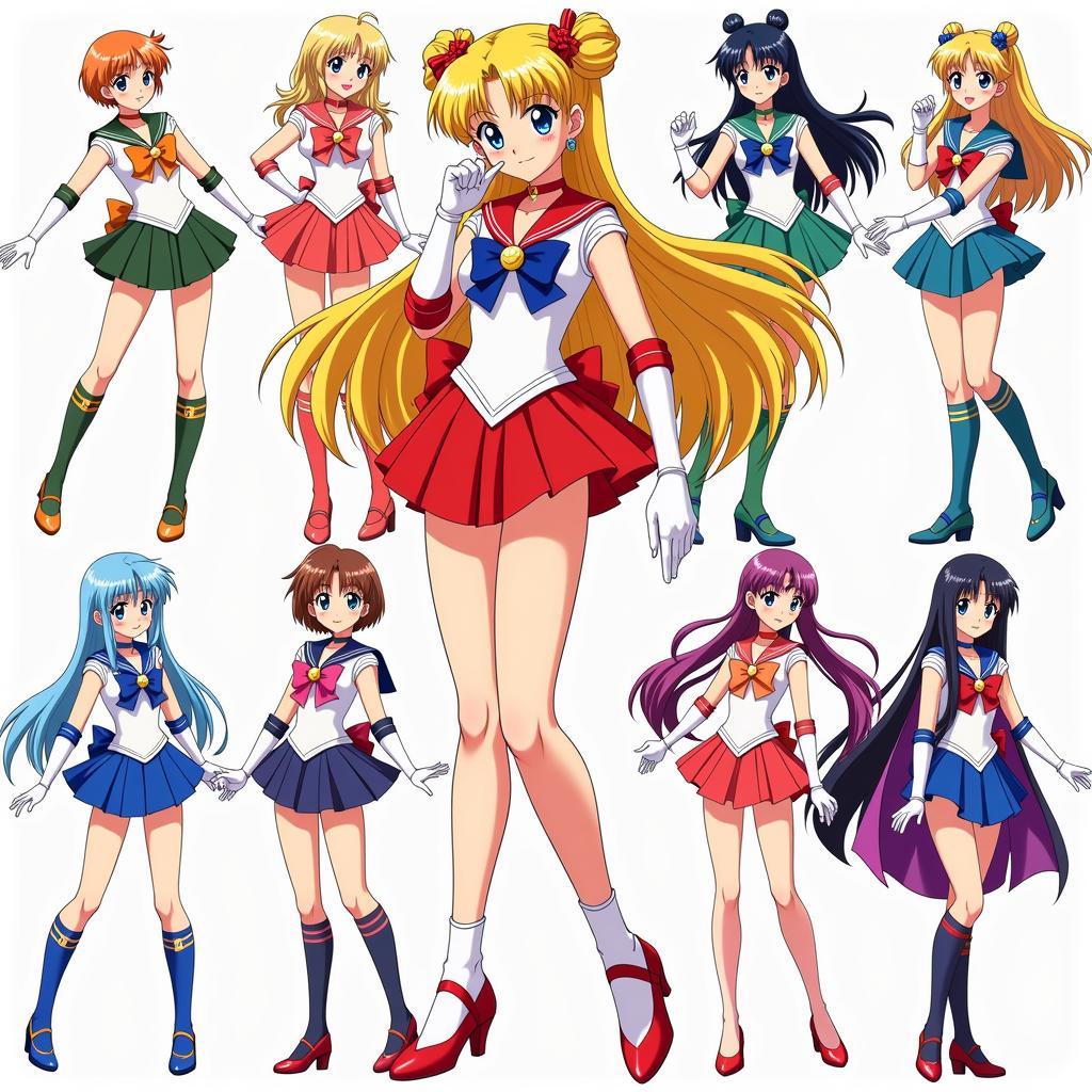 Sailor Moon Manga Art: Iconic Character Designs