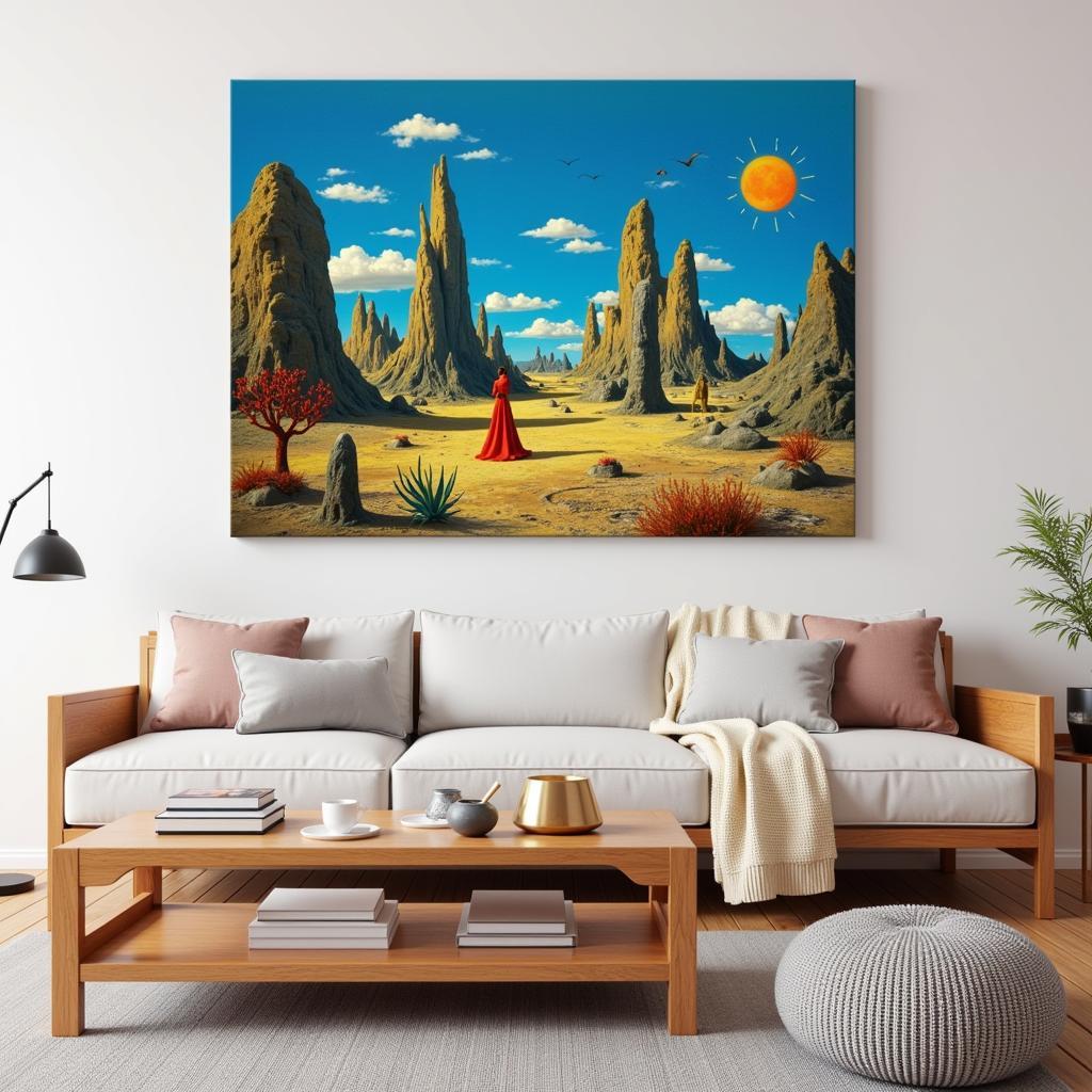 Salvador Dali Surreal Landscape Wall Art on Canvas: Elevate Your Interior Design