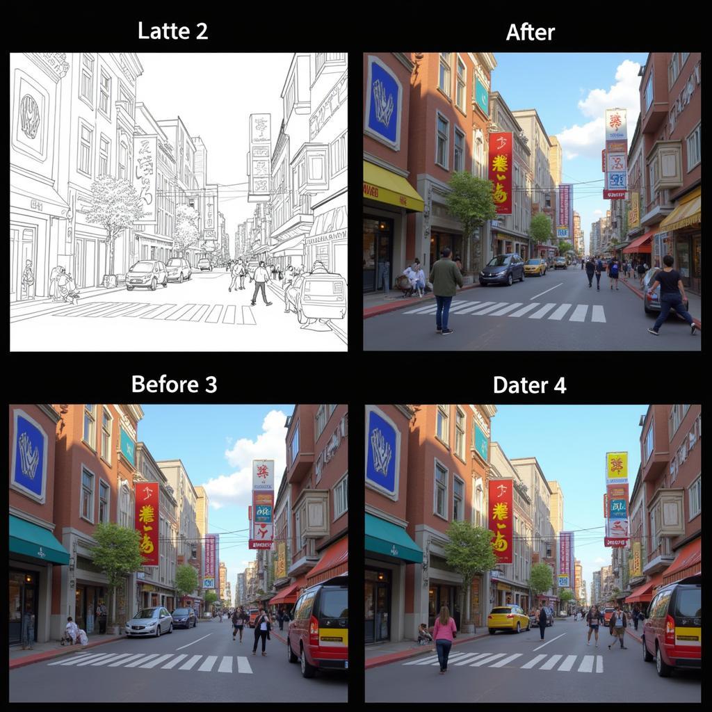 Digital Painting Process for San Fransokyo Concept Art