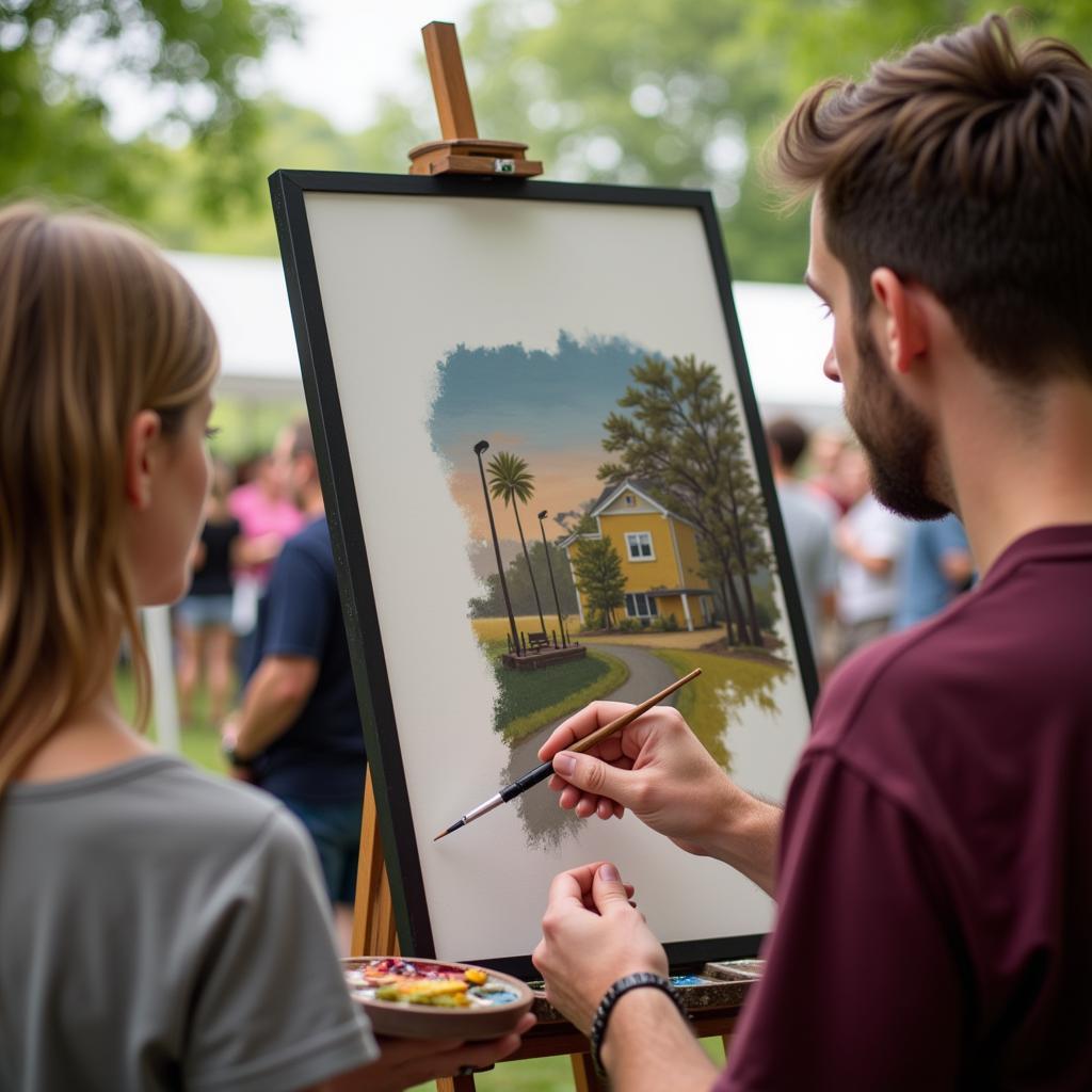 Artist Demonstration at Saxonburg Arts Festival