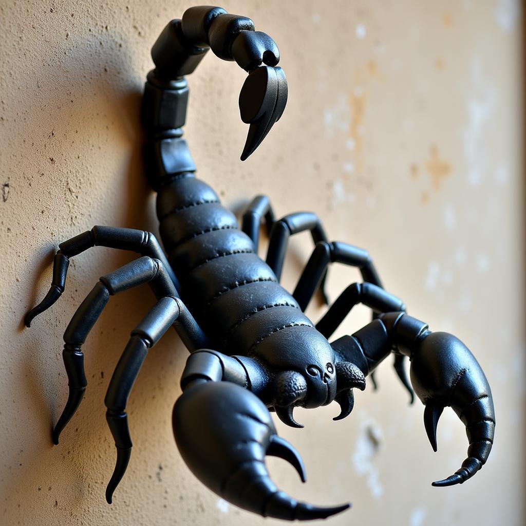 Intricate Scorpion Metal Wall Art Sculpture