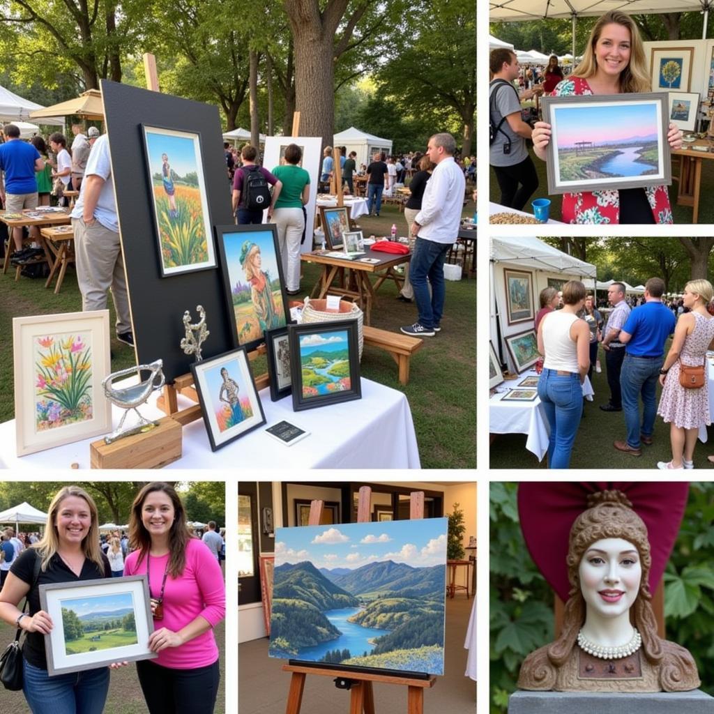 Scotts Valley Art and Wine Festival: Vibrant Art Display