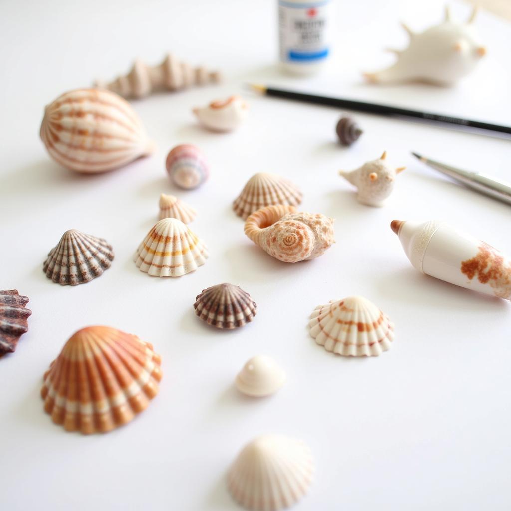 Seashell Collection Ready for Art Projects