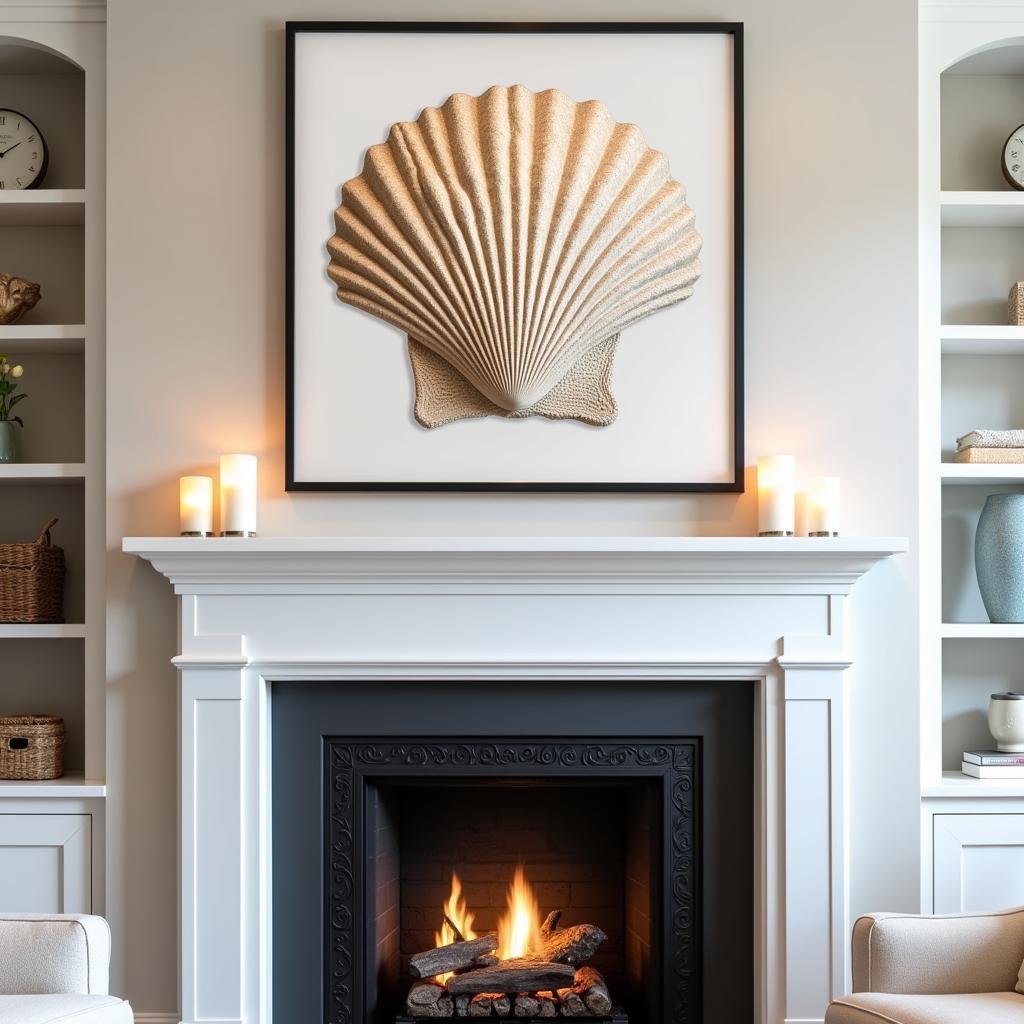 Seashell Wall Art as a Focal Point