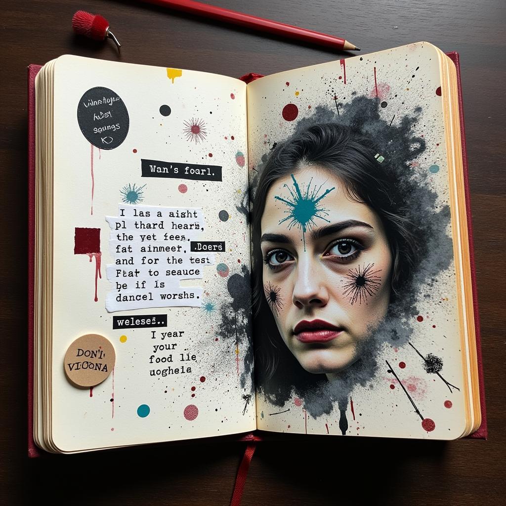 Shadow Work Art Journaling Example