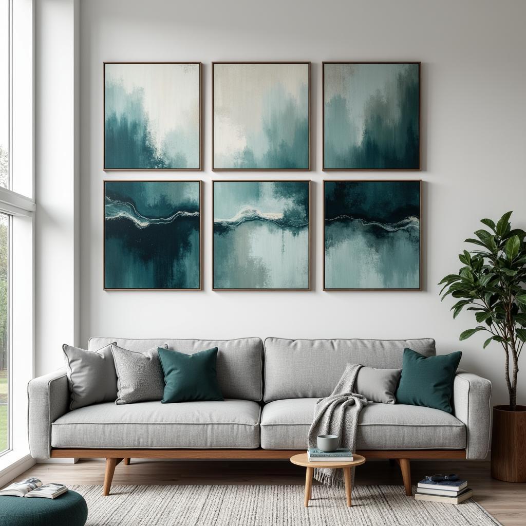 Six Piece Wall Art Living Room Ideas