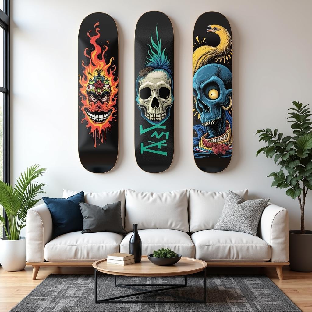 Skate Wall Art Living Room Display