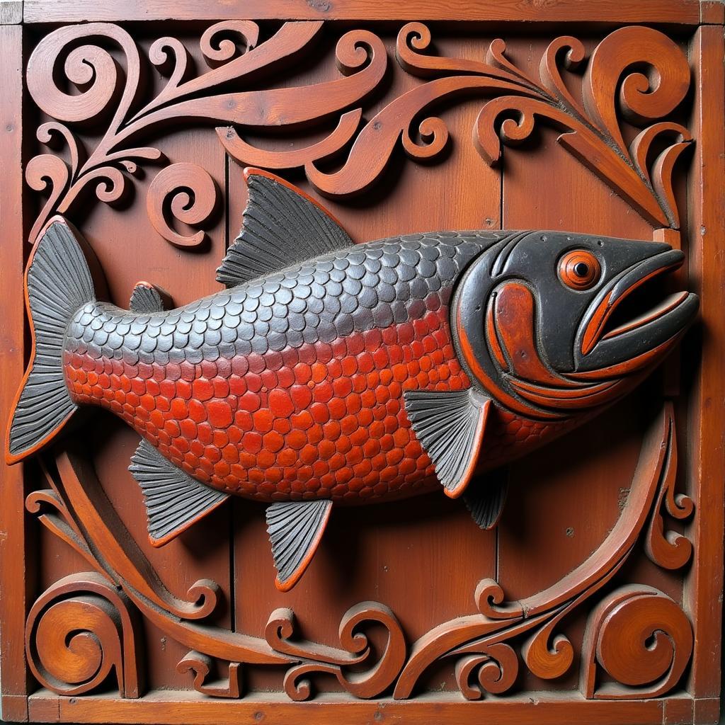 Sockeye Salmon in Traditional Indigenous Art